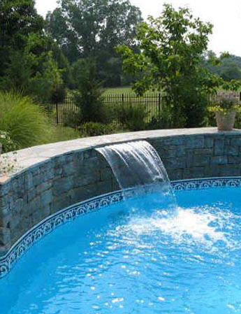 Pool With Waterfall